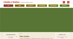 Desktop Screenshot of lhotkauradnic.cz
